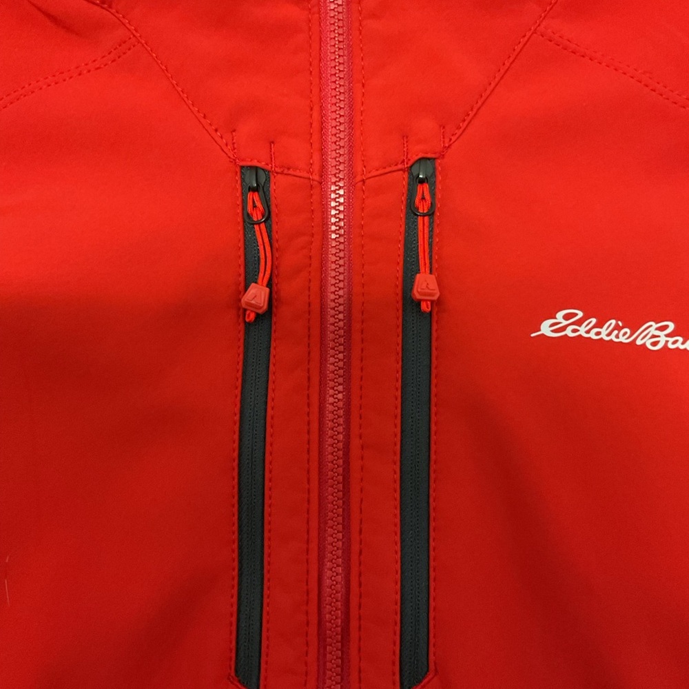 Eddie Bauer First Ascent Red Softshell Hooded Jac… - image 4